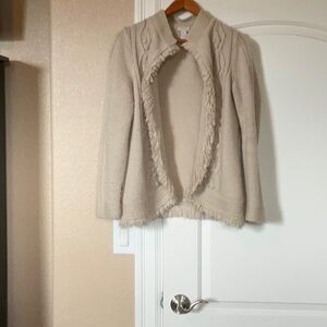 Chicos cream colored cardigan, size 1